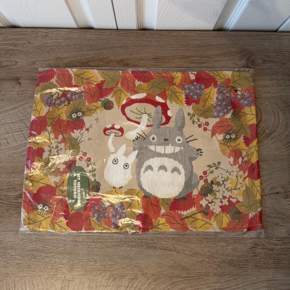 Studio Ghibli My Neighbor Totoro Woven Placemat 19” x 13” JAPAN IMPORTED NEW